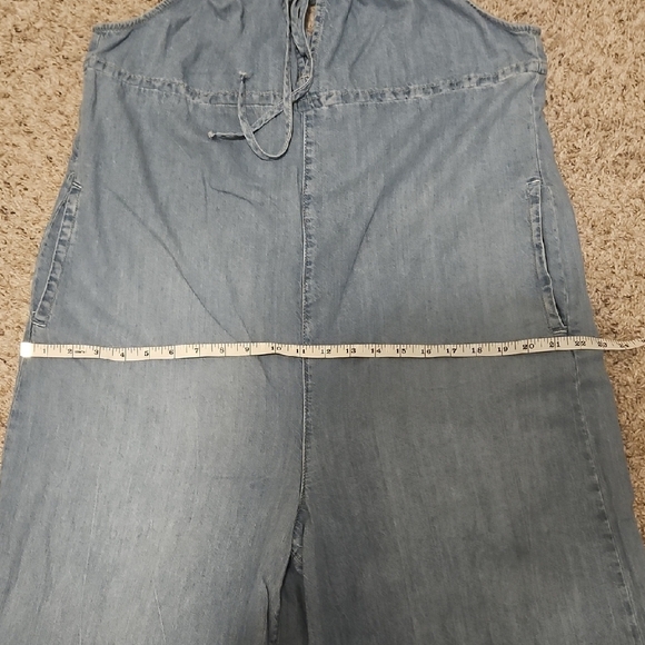 We The Free Blue Wide Leg Jumpsuit - Picture 6 of 8